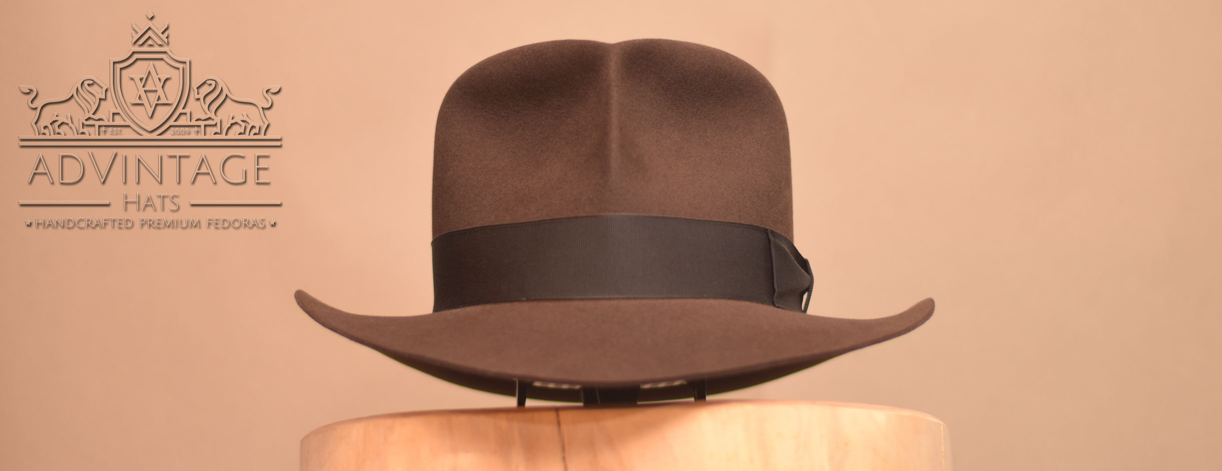 Raider Fedora Hut - Legend Version aus 100% Kaninchenfilz