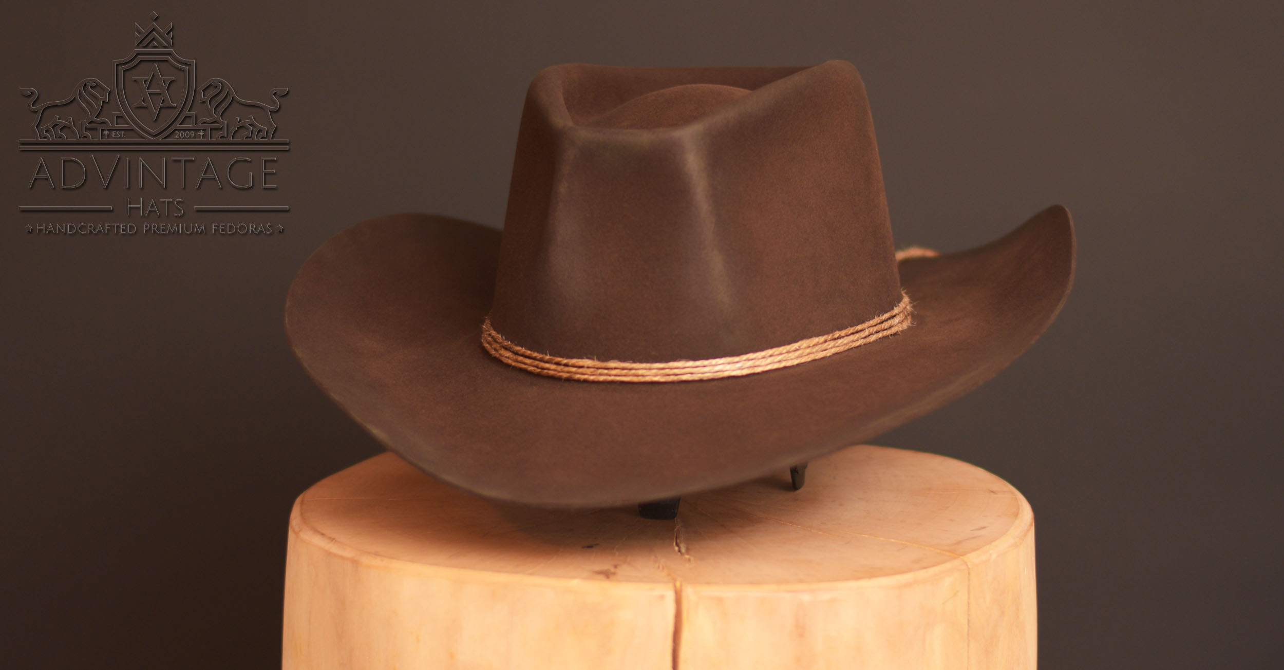 The Old Coffin - Western Signature Cowboy Hut aus 100% Biberfilz / 100x