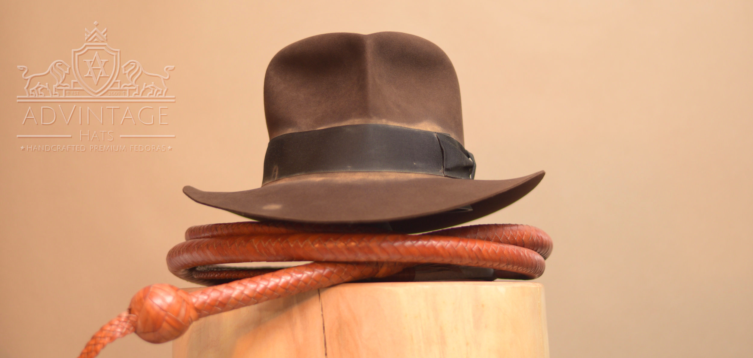 Hero Streets of Cairo Fedora hat - Premium Version made of 100% beaver felt