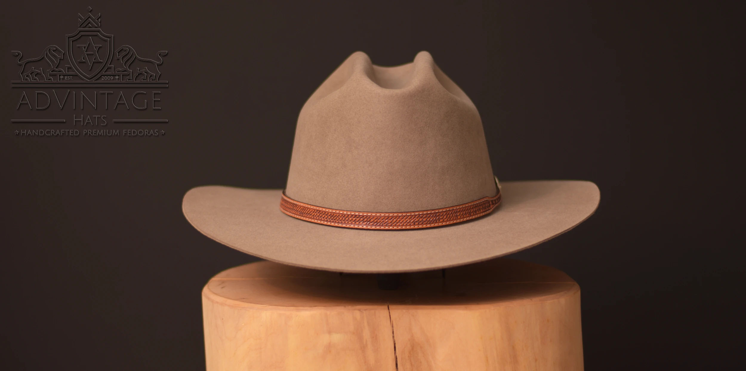Justifier - Western Signature Cowboy Hut aus 100% Biberfilz / 100x