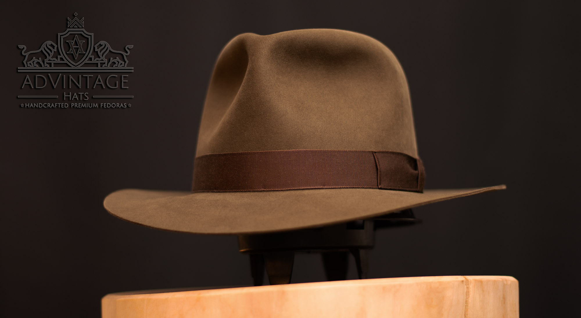 The Grant - Signature Fedora Hut aus 100% Biberfilz / 100x