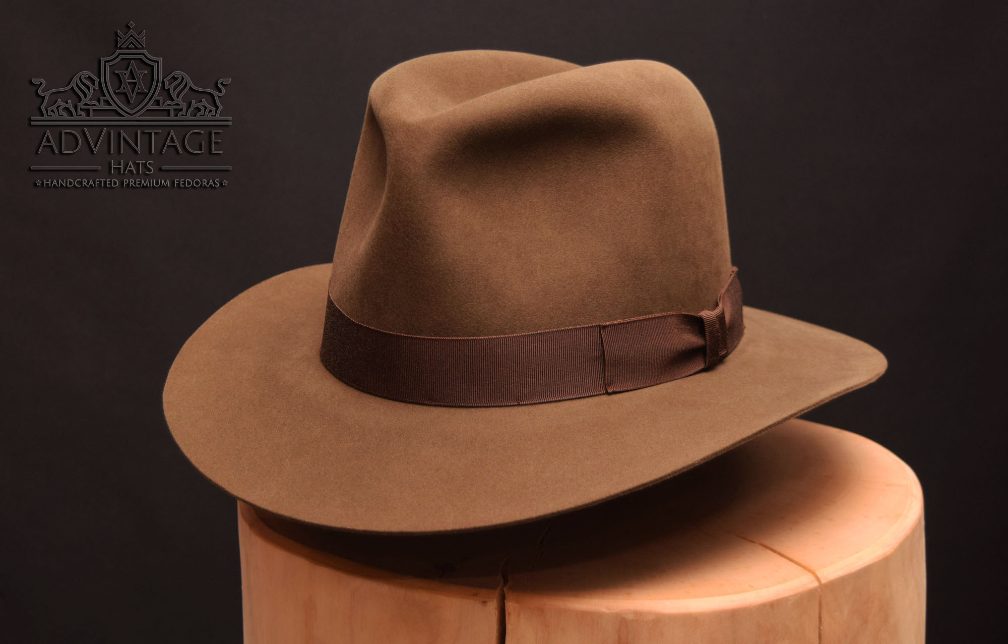 The Grant - Signature Fedora Hut aus 100% Biberfilz / 100x