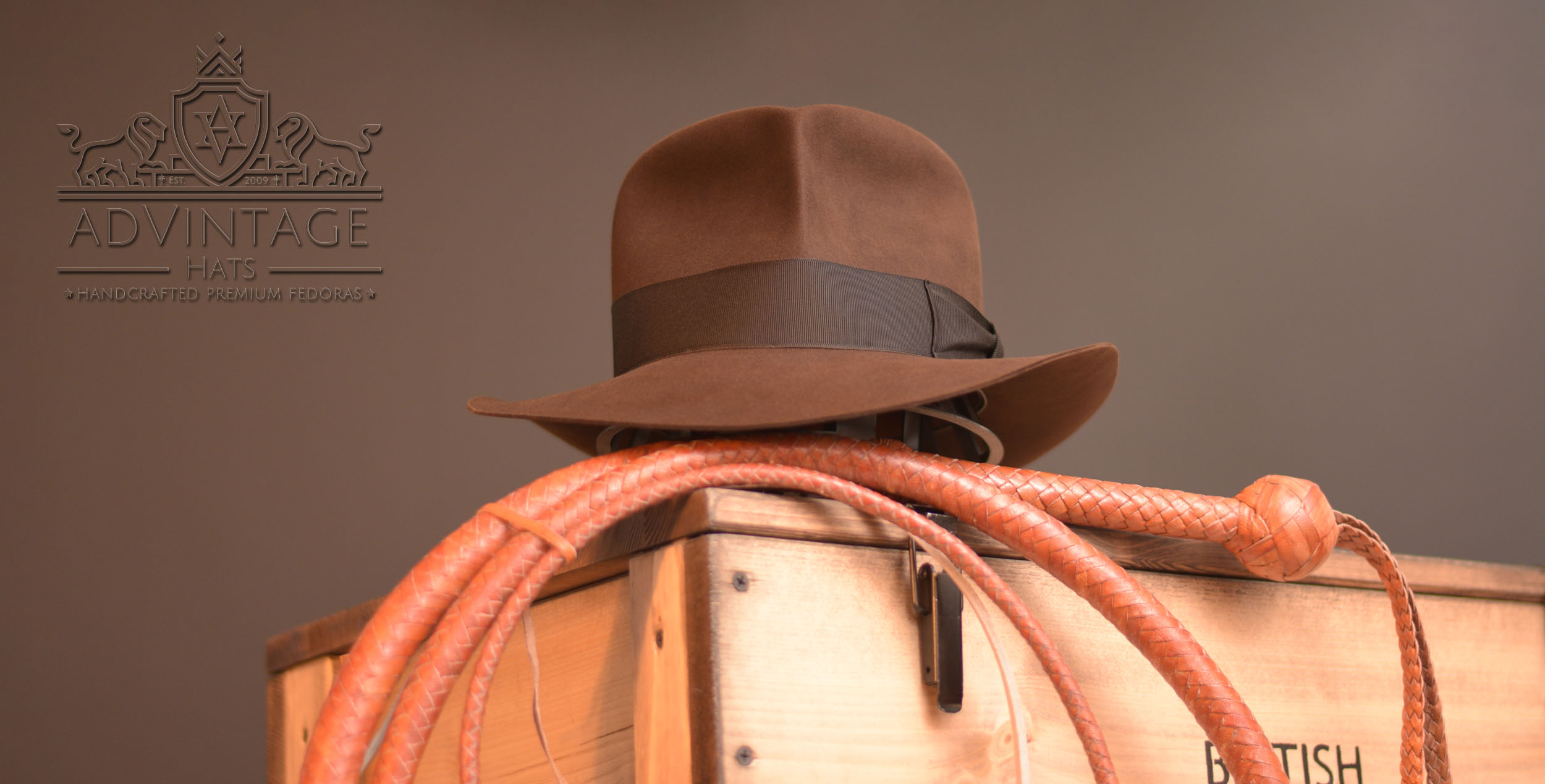 Raider Fedora Hut - Masterpiece Version aus 100% Biberfilz