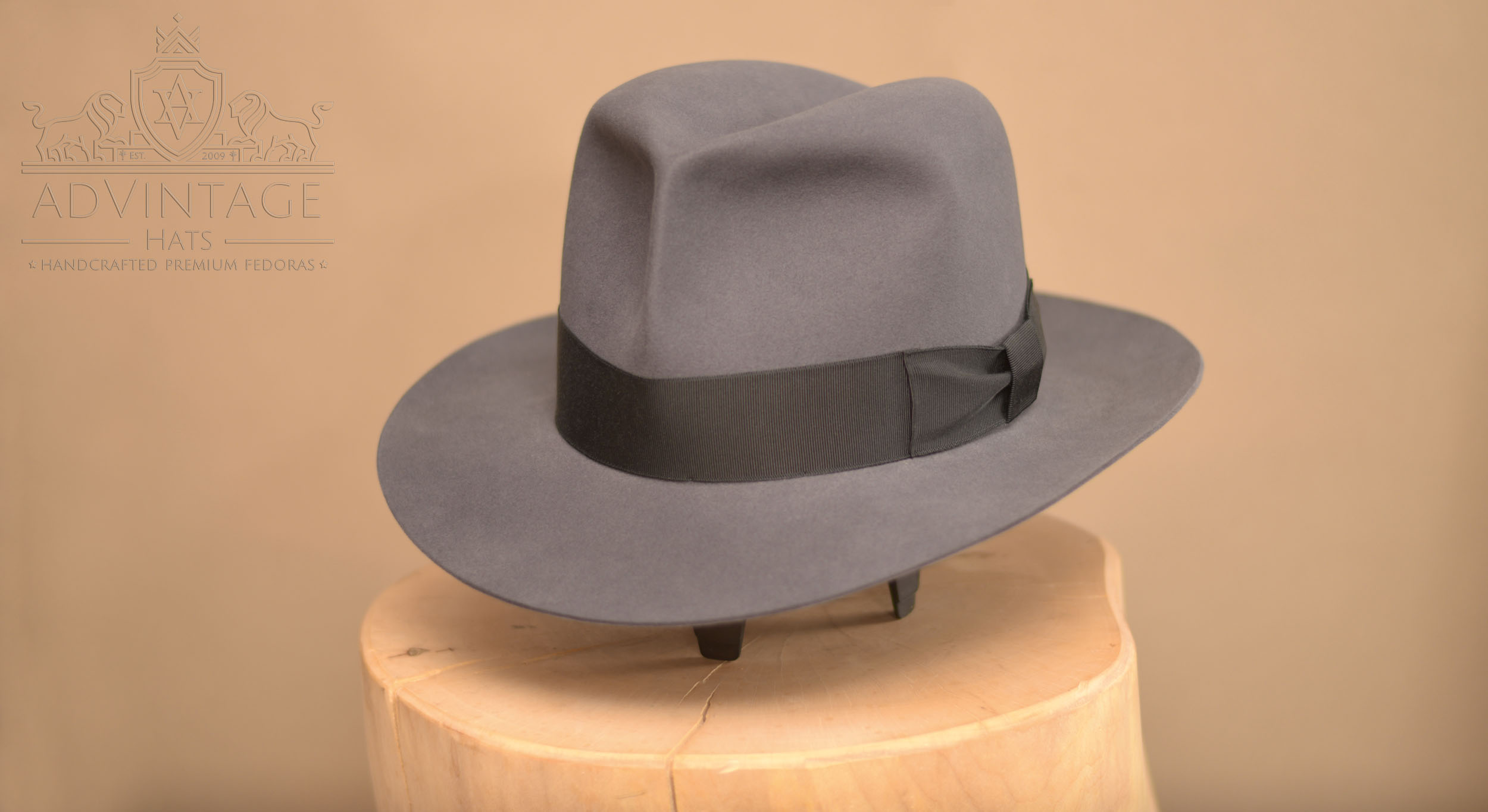Clipper Fedora Hut - Premium Version aus 100% Biberfilz