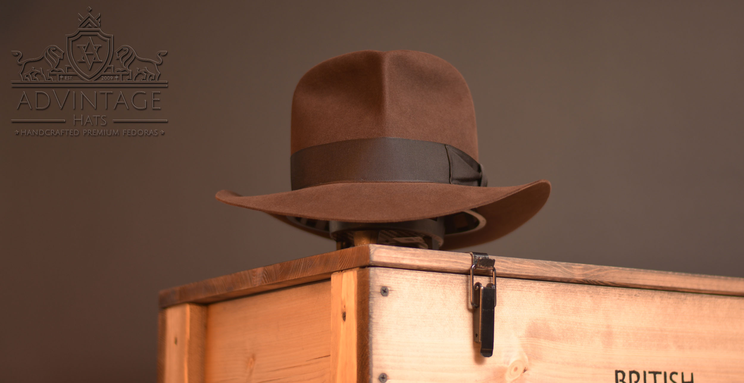 Raider Fedora Hut - Legend Version aus 100% Kaninchenfilz