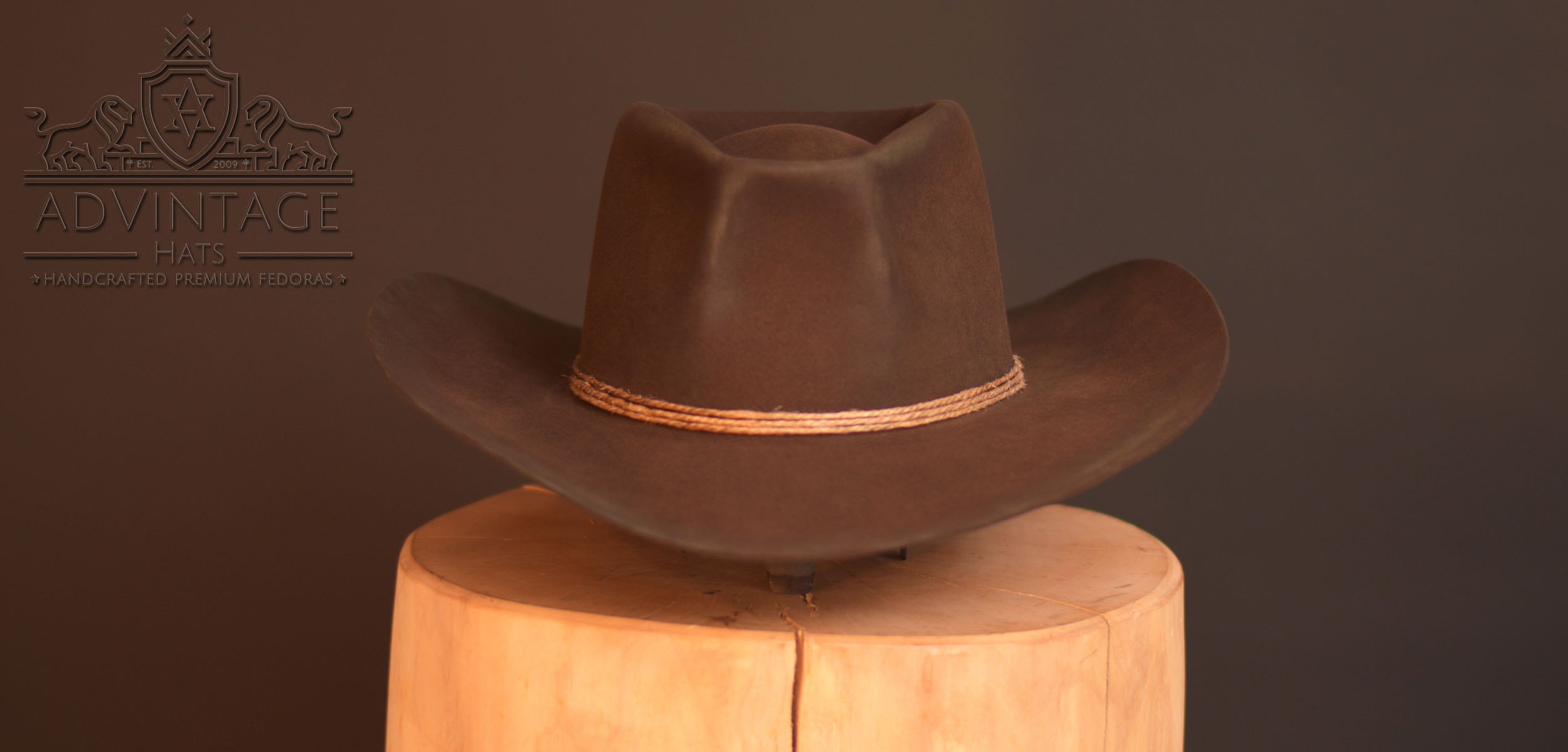 The Old Coffin - Western Signature Cowboy Hut aus 100% Biberfilz / 100x