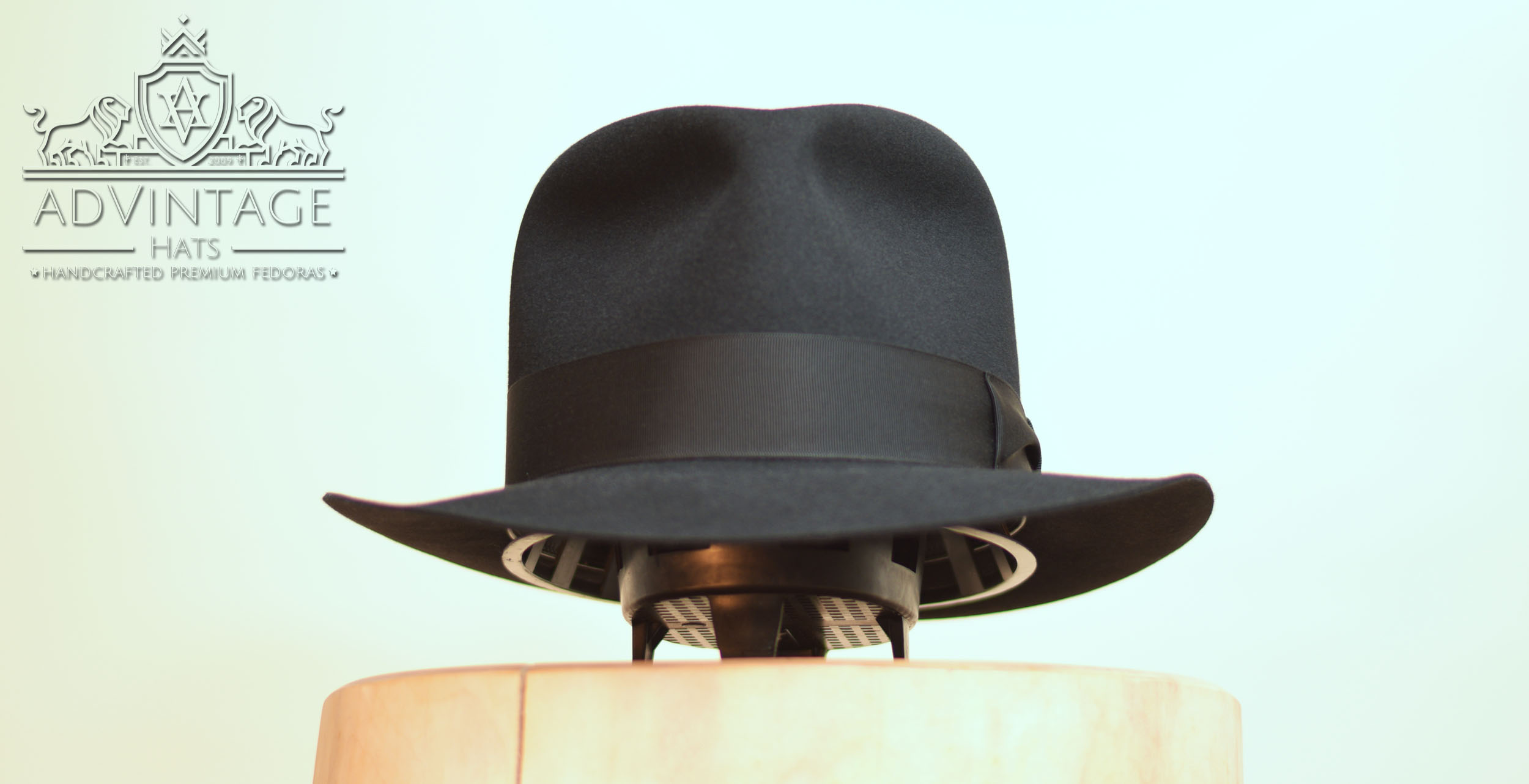 Harrison Fedora Hut  - 100% Kaninchenfilz - Black